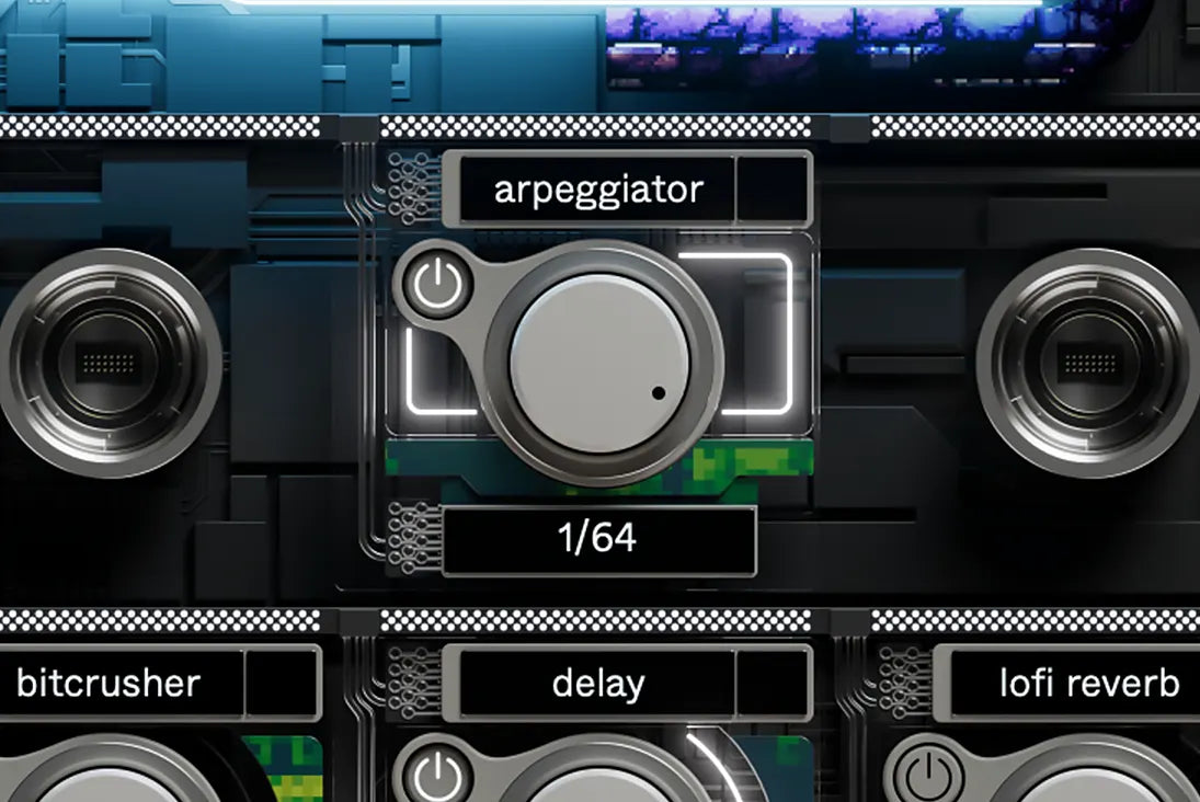 BitFlip's arpeggiator dial